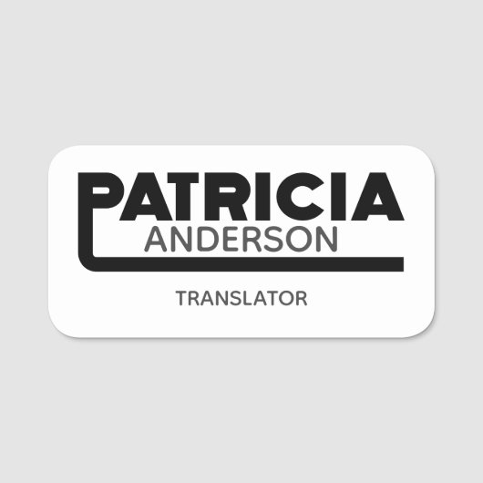 Naam Patricia tag (Voorkant)