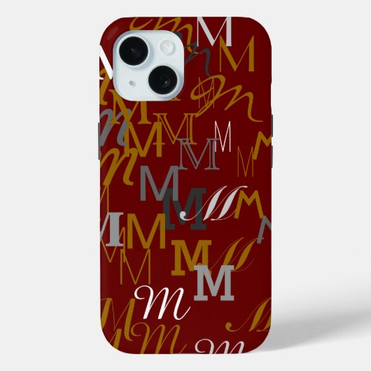 naam patrooninitiaal Case-Mate iPhone case (Achterkant)