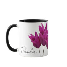  naam Paula  roze tulpen bloemig