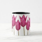  naam Paula  roze tulpen bloemig Mok (Midden)