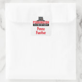 Naam & Penny Square Sticker (Tas)