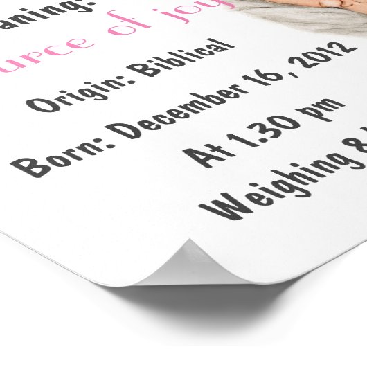 Naam personaliseren Abigail betekenis keepomwille Poster (Hoek)