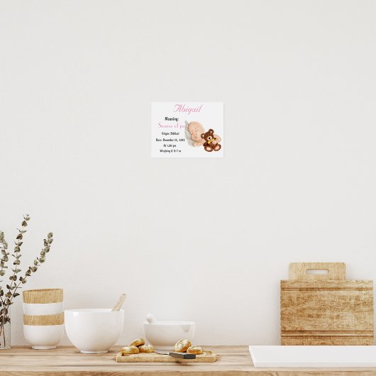 Naam personaliseren Abigail betekenis keepomwille Poster (Keuken)