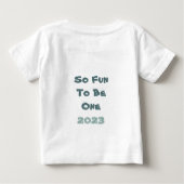 Naam personaliseren Jaar eerste verjaardag Baby Di (Achterkant)