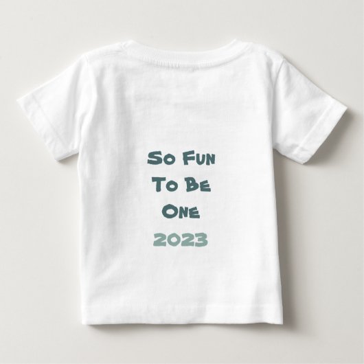 Naam personaliseren Jaar eerste verjaardag Baby Di (Achterkant)