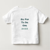 Naam personaliseren Jaar eerste verjaardag Cute Di Kinder Shirts (Achterkant)