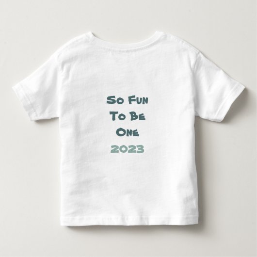 Naam personaliseren Jaar eerste verjaardag Cute Di Kinder Shirts (Achterkant)