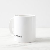 Naam personaliseren koffiemok (Voorkant links)