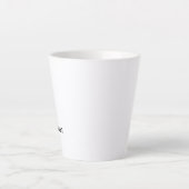 Naam personaliseren latte mok (Voorkant)