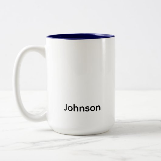 Naam personaliseren tweekleurige koffiemok (Links)