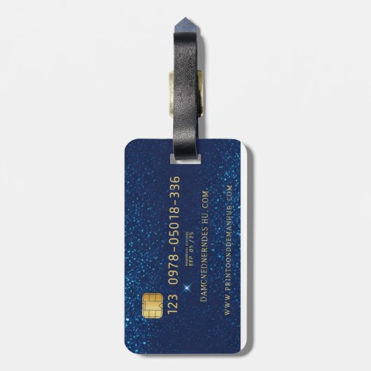 Naam persoonlijk bagagelabel (Achterkant verticaal)