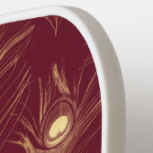 Naam Persoonlijk rood werktuig Afdrukgoud Pickleball Paddle (Links Detail)