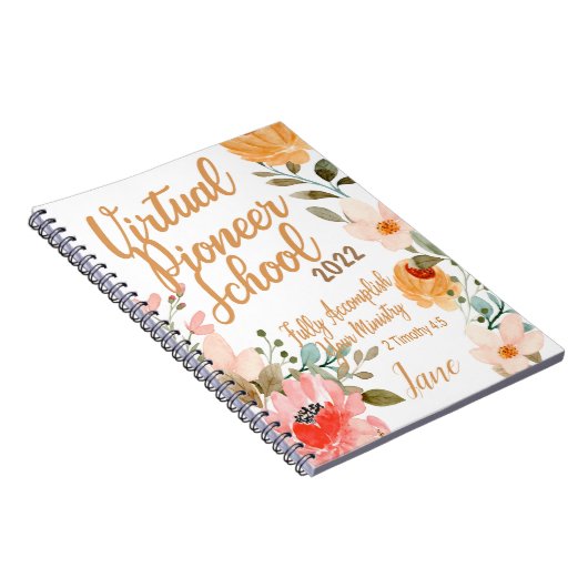 Naam Persoonlijke JW Pioneer Service School 2022 Notitieboek (Rechterzijde)