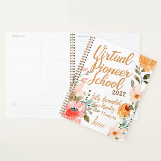 Naam Persoonlijke JW Pioneer Service School 2022 Planner (Display)