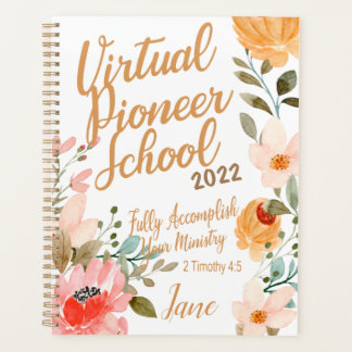 Naam Persoonlijke JW Pioneer Service School 2022 Planner