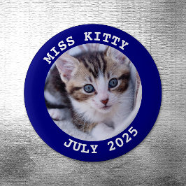 NAAM - Persoonlijke rondfoto - rand Magneet