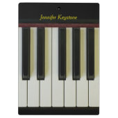 naam Piano Keys Klembord (Achterkant)