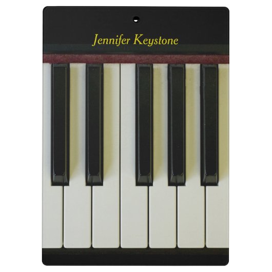  naam Piano Keys Klembord (Achterkant)