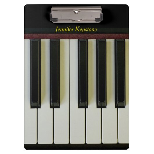 naam Piano Keys Klembord (Voorkant)