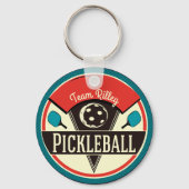 Naam Pickleball Team Player Sleutelhanger (Achterkant)