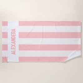 Naam Pink Bachelorette Party Bruidsmeisje Strandlaken