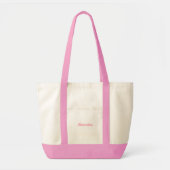 Naam Pink Beach Bachelorette Tote Bag (Voorkant)