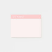 Naam Pink Sticky Post-it® Notes (Voorkant)