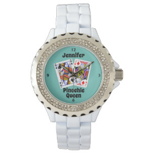 Naam Pinochle Queen Watch Horloge