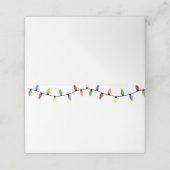 Naam Plaatje-Kerstdraad Plaatskaartje (Buitenkant ongevouwen)