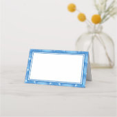 Naam Plaats Card-Blue Shells Plaatskaartje (Voorkant)