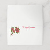 Naam Plaats Card-poinsettia's Plaatskaartje (Buitenkant ongevouwen)