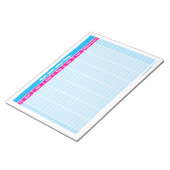 Naam, plaats, dier, Ding Word Game Notitieblok (Schuin)