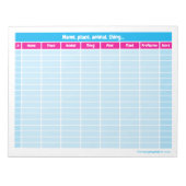 Naam, plaats, dier, Ding Word Game Notitieblok (Voorkant)