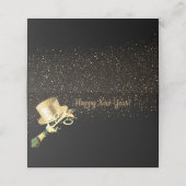 Naam Plaats Kaart-Gelukkig Nieuwjaar Plaatskaartje (Buitenkant ongevouwen)