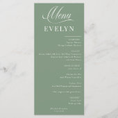 Naam Plaats Kaart | Huwelijksmenu (Voorkant)