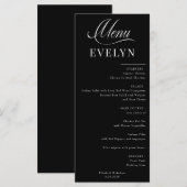 Naam Plaats Kaart | Huwelijksmenu (Voorkant / Achterkant)