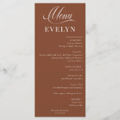 Naam Plaats Kaart | Huwelijksmenu (Voorkant)