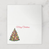 Naam Plaats Kaart-Kerstboom Plaatskaartje (Buitenkant ongevouwen)