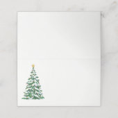 Naam Plaats Kaart-Kerstboom Plaatskaartje (Buitenkant ongevouwen)