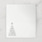 Naam Plaats Kaart-Kerstboom Plaatskaartje (Buitenkant ongevouwen)