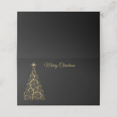 Naam Plaats Kaart-Kerstboom Plaatskaartje (Buitenkant ongevouwen)