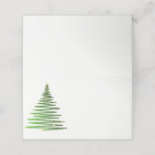 Naam Plaats Kaart-Kerstboom Plaatskaartje (Buitenkant ongevouwen)