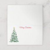 Naam Plaats Kaart-Kerstboom Plaatskaartje (Buitenkant ongevouwen)