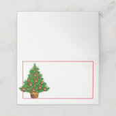 Naam Plaats Kaart-Kerstboom Plaatskaartje (Buitenkant ongevouwen)