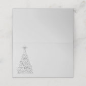 Naam Plaats Kaart-Kerstboom Plaatskaartje (Buitenkant ongevouwen)