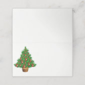 Naam Plaats Kaart-Kerstboom Plaatskaartje (Buitenkant ongevouwen)