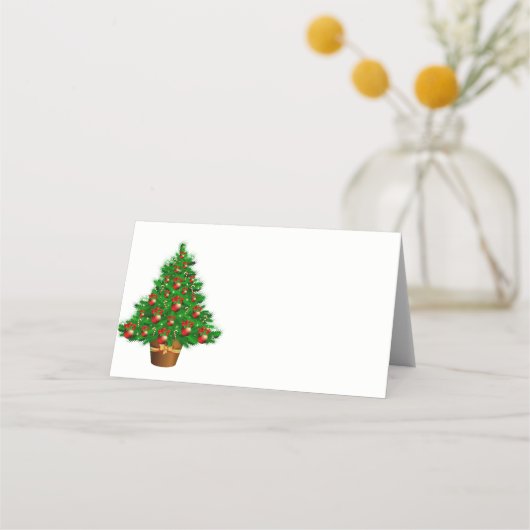 Naam Plaats Kaart-Kerstboom Plaatskaartje (Voorkant)