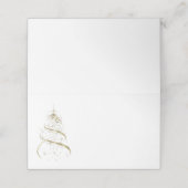 Naam Plaats Kaart-Kerstboom Plaatskaartje (Buitenkant ongevouwen)