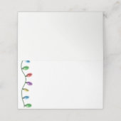 Naam Plaats Kaart-Kerstmis Lichten Plaatskaartje (Buitenkant ongevouwen)