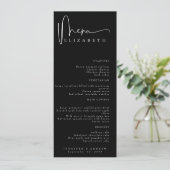 Naam Plaats Kaart | Menu | Eenvoudige huwelijksmen (Staand voorkant)